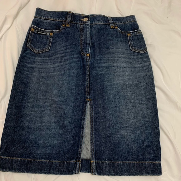 Dolce & Gabbana Jean Skirt Sz 38 NWOT - Picture 2 of 5